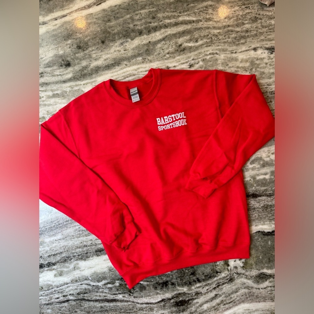 Barstool Sports Sportsbook Crewneck Sweatshirt 
Size Medium - Picture 2 of 3